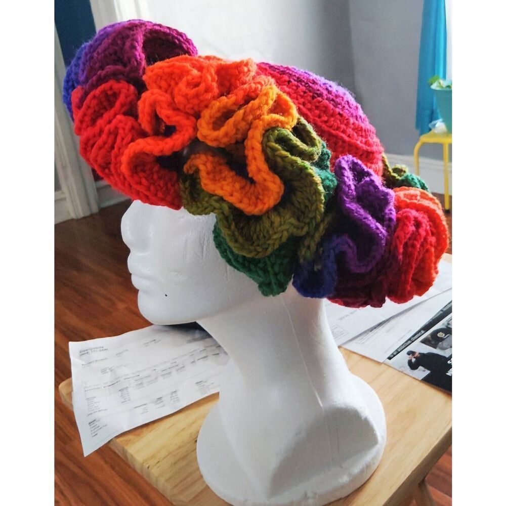 Crochet handmade one piece hat or cop top - Picture 11 of 12